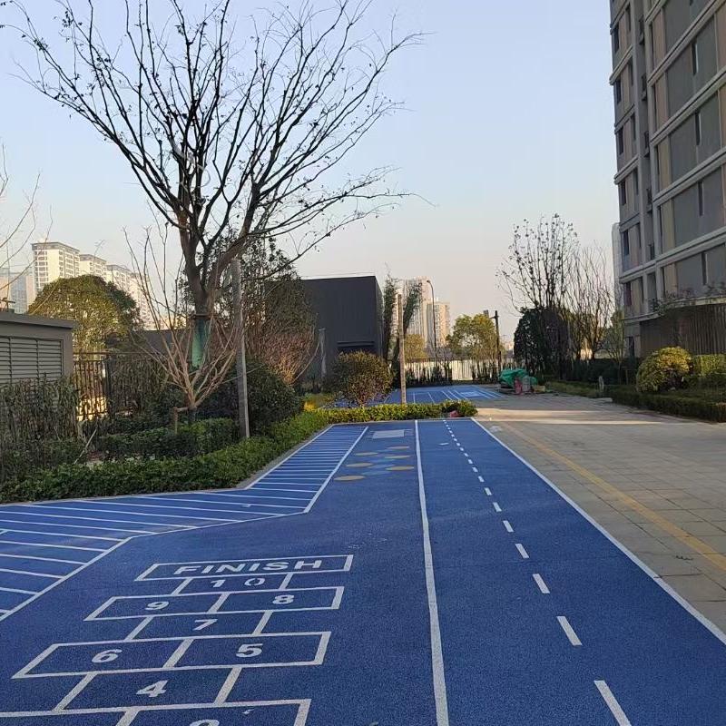 上海小区彩色路面