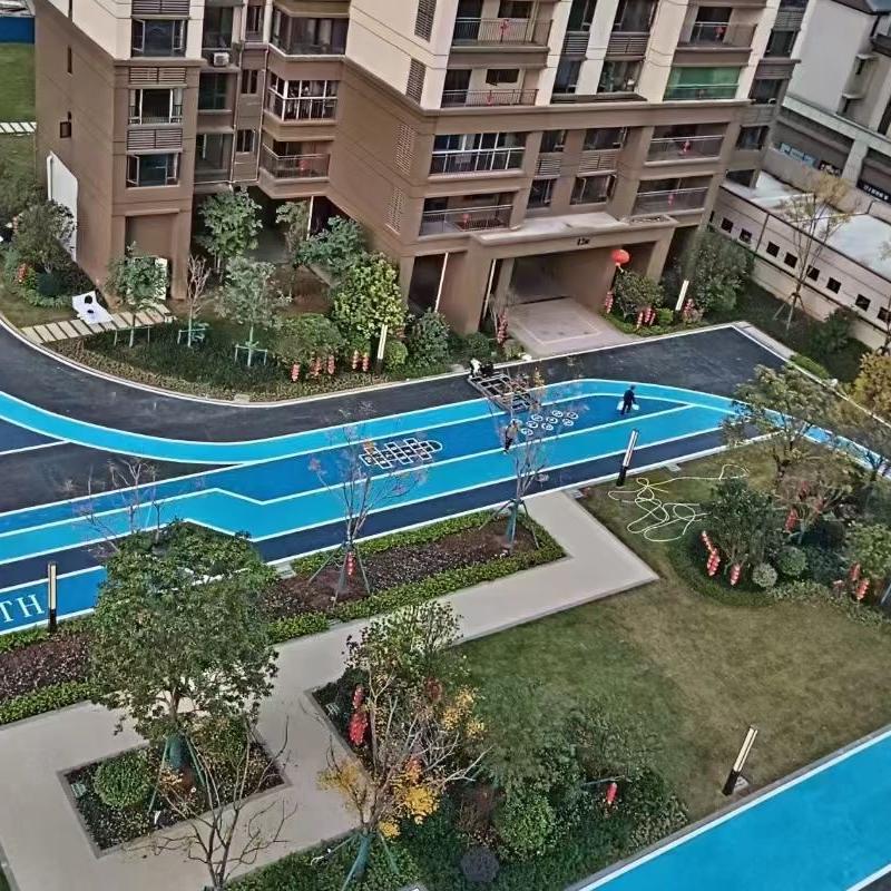 安徽黄山小区彩色冷拌沥青