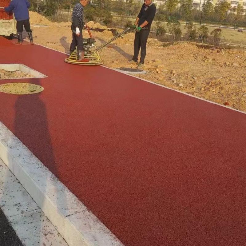 沥青改色透水路面