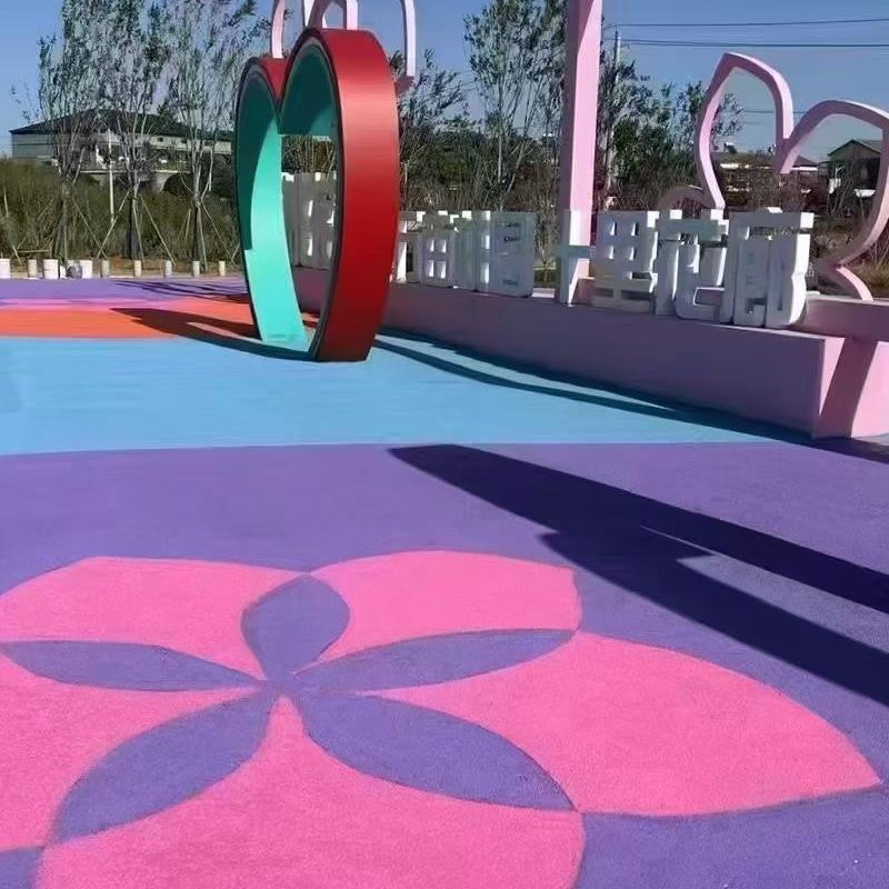 彩色陶瓷颗粒沥青路面施工流程