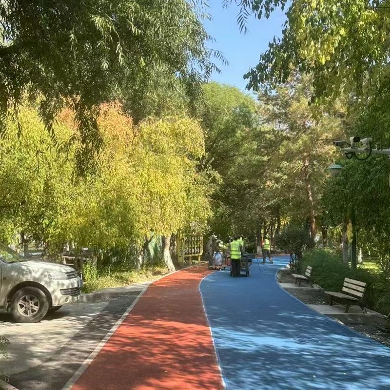哈密彩色透水混凝土路面