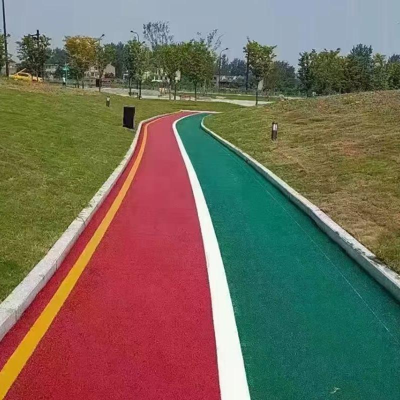 彩色路面透水混凝土厂商 推动城市生态